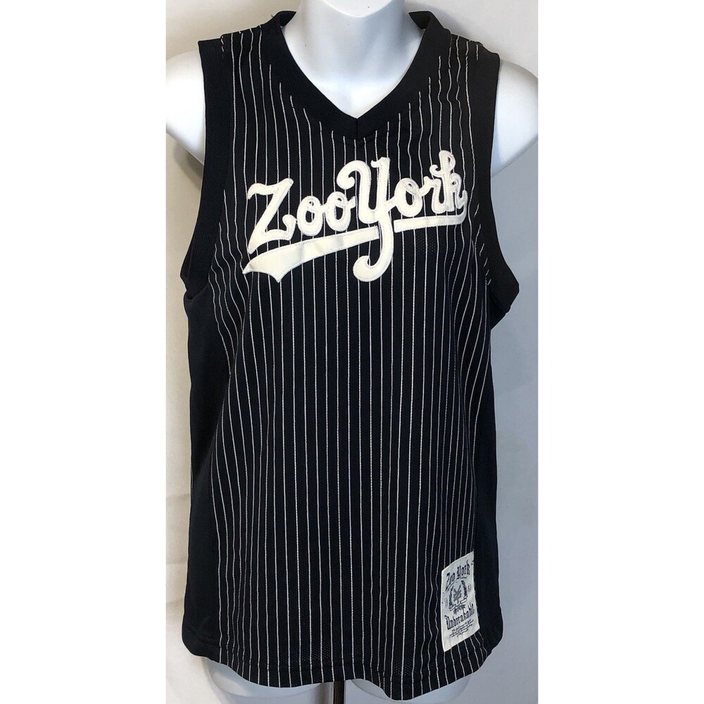 Vintage Zoo York Jersey Shirt Top L jrs sleeveless Sporty Skate Baseball 90s Y2K
